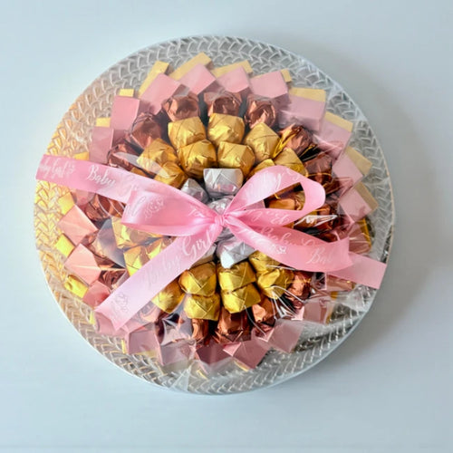 Baby Girl Chocolate Tray