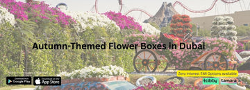 Autumn-Themed Flower Boxes in Dubai