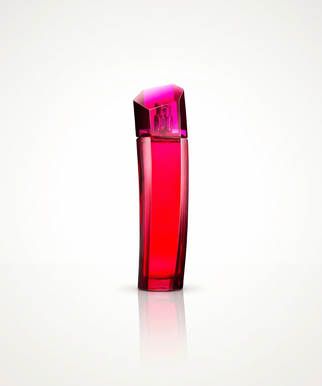 Escada Magnetism Eau de Parfum for Women 75ml, featuring a vibrant red and pink glass perfume bottle with a geometric cap and matching magenta packaging, available for women's designer perfume shopping in Abu Dhabi, Dubai and across the UAE.