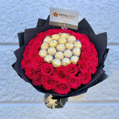 Red Roses Chocolate Bouquet