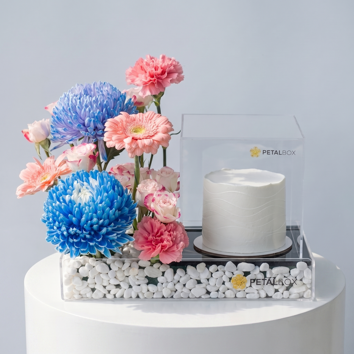 Blush & Blue Delight