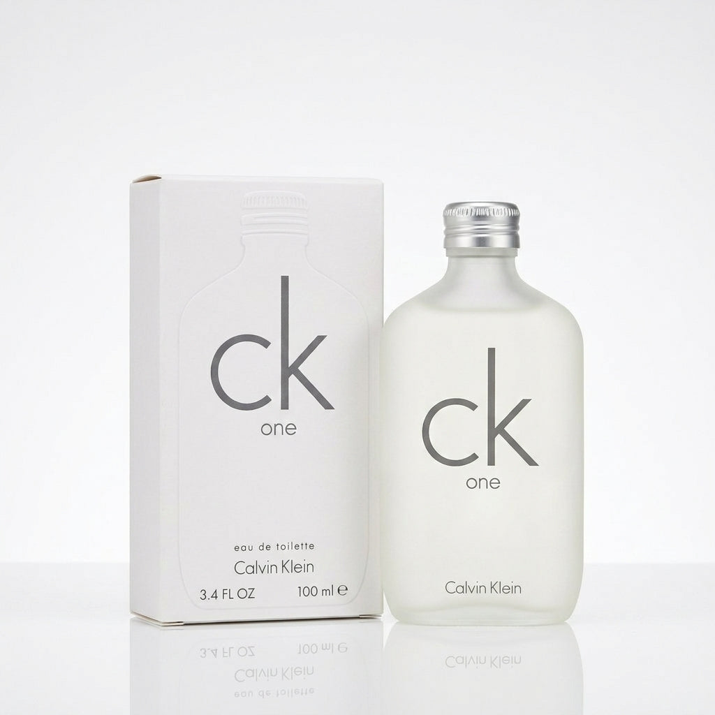 Calvin Klein CK One EDT 100ml bottle, frosted glass, unisex perfume