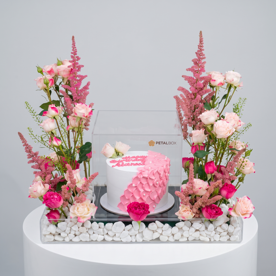 Delightful Flowers and Cake