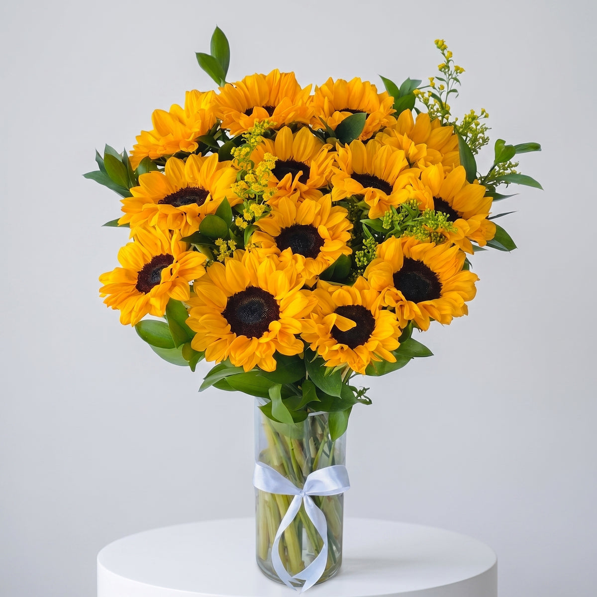 Fresh Sunflowers Vase Arrangement