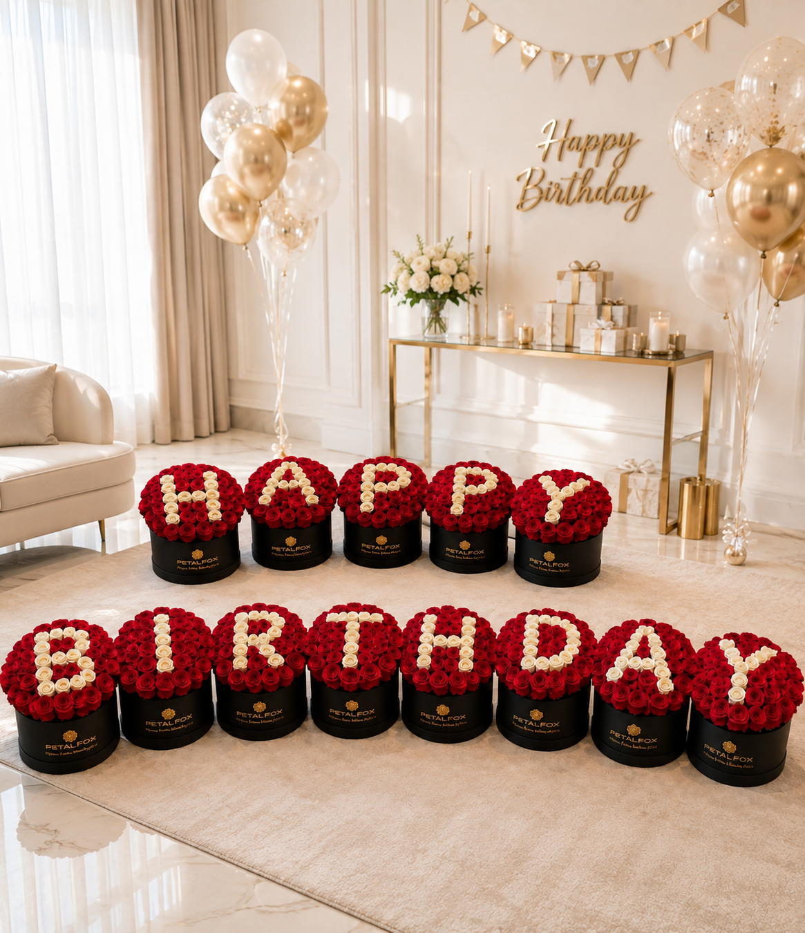 Happy Birthday Rose Hatbox Collection