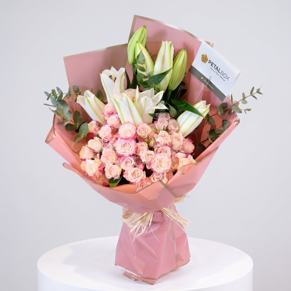 Lilies Baby Roses Bouquet