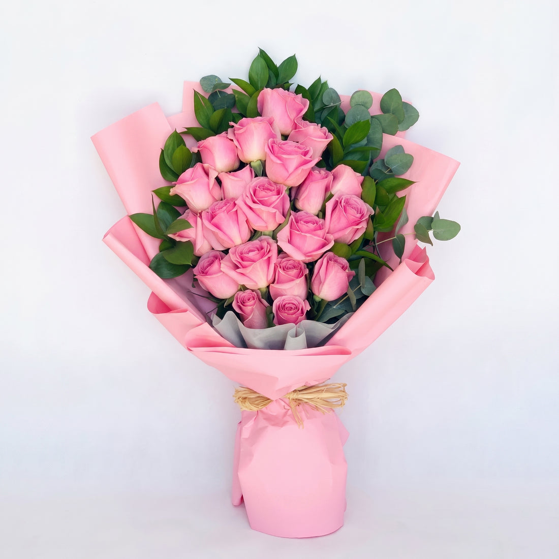 Lovely Pink Roses Bouquet
