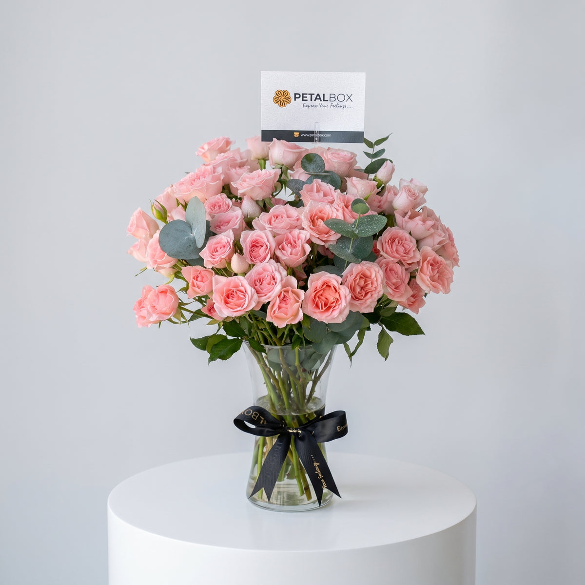 Pink Baby Roses Vase