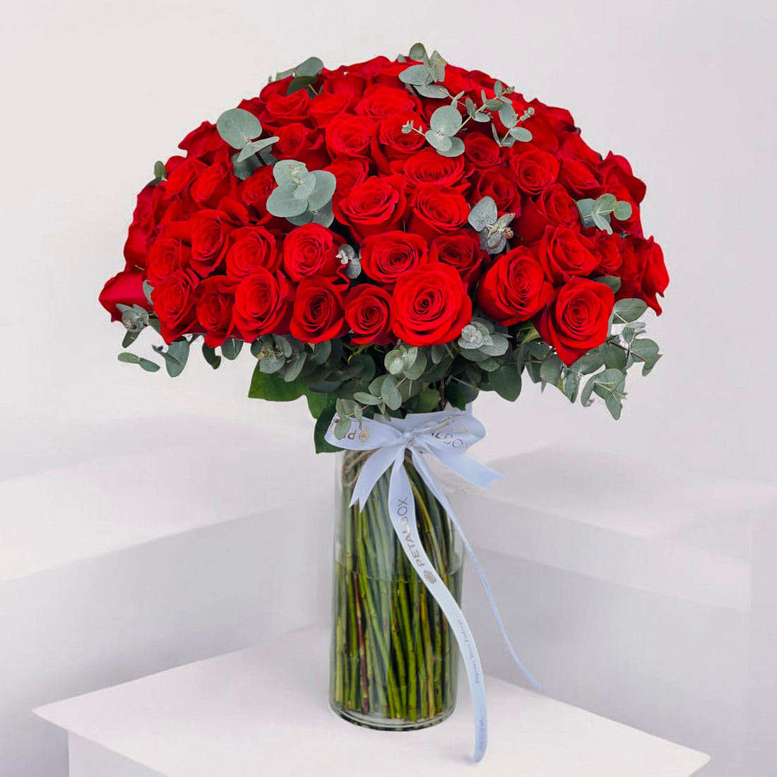 Premium Red Roses Vase