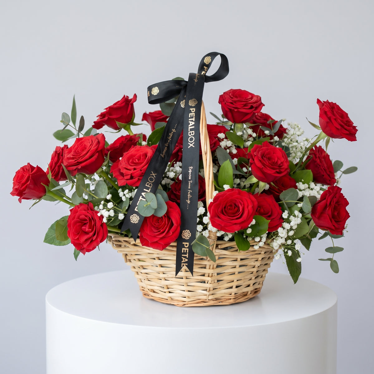 Red Roses Basket