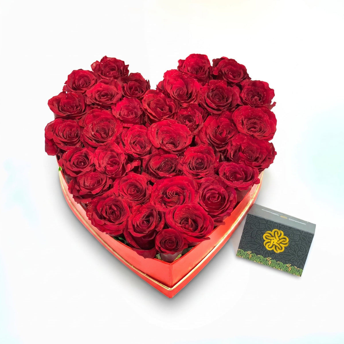 Red Roses Heart Box