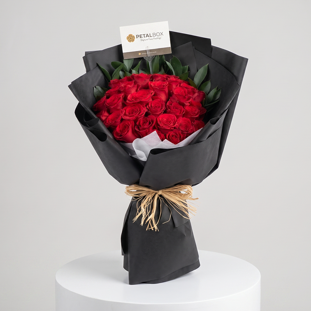 Valentine Red Roses Bouquet