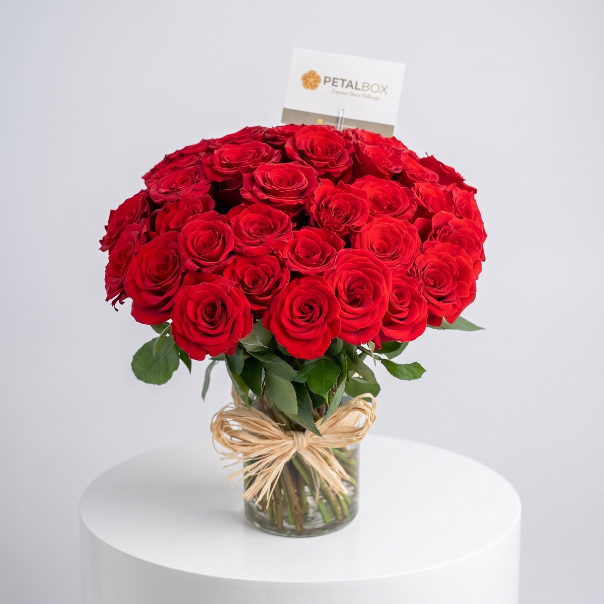Valentine Red Roses Vase