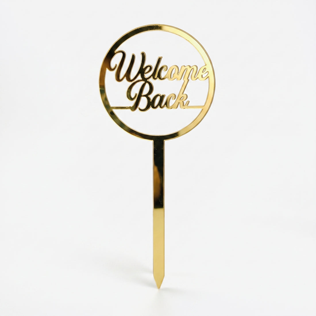 Welcome Back Gold Topper