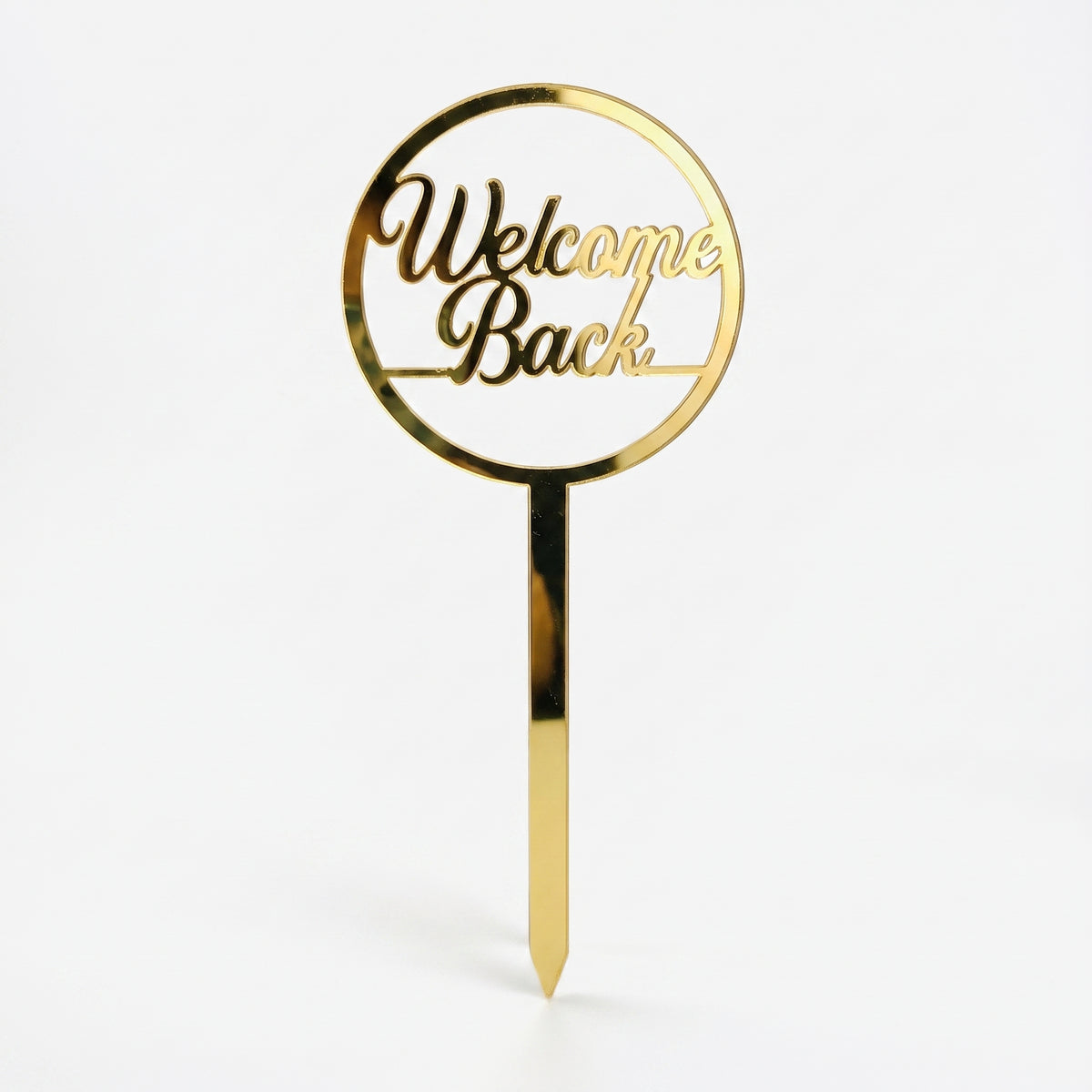 Welcome Back Gold Topper