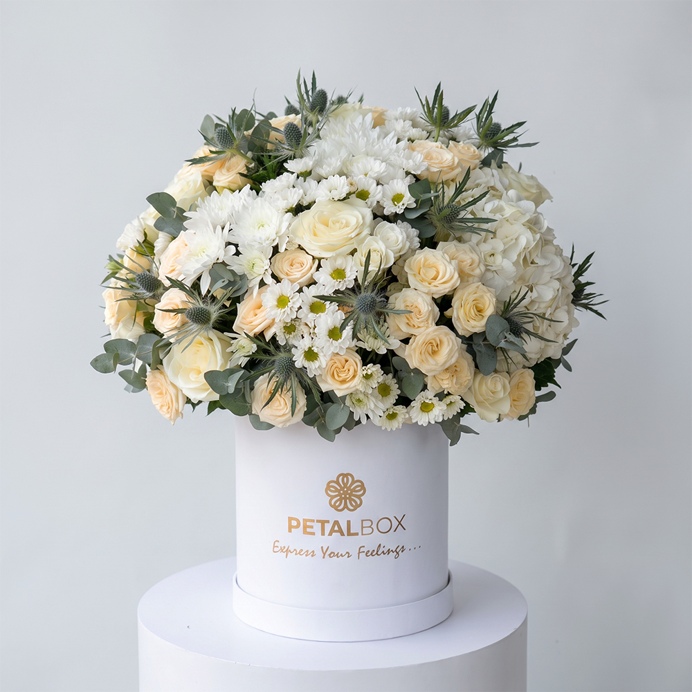 White Flowers Box