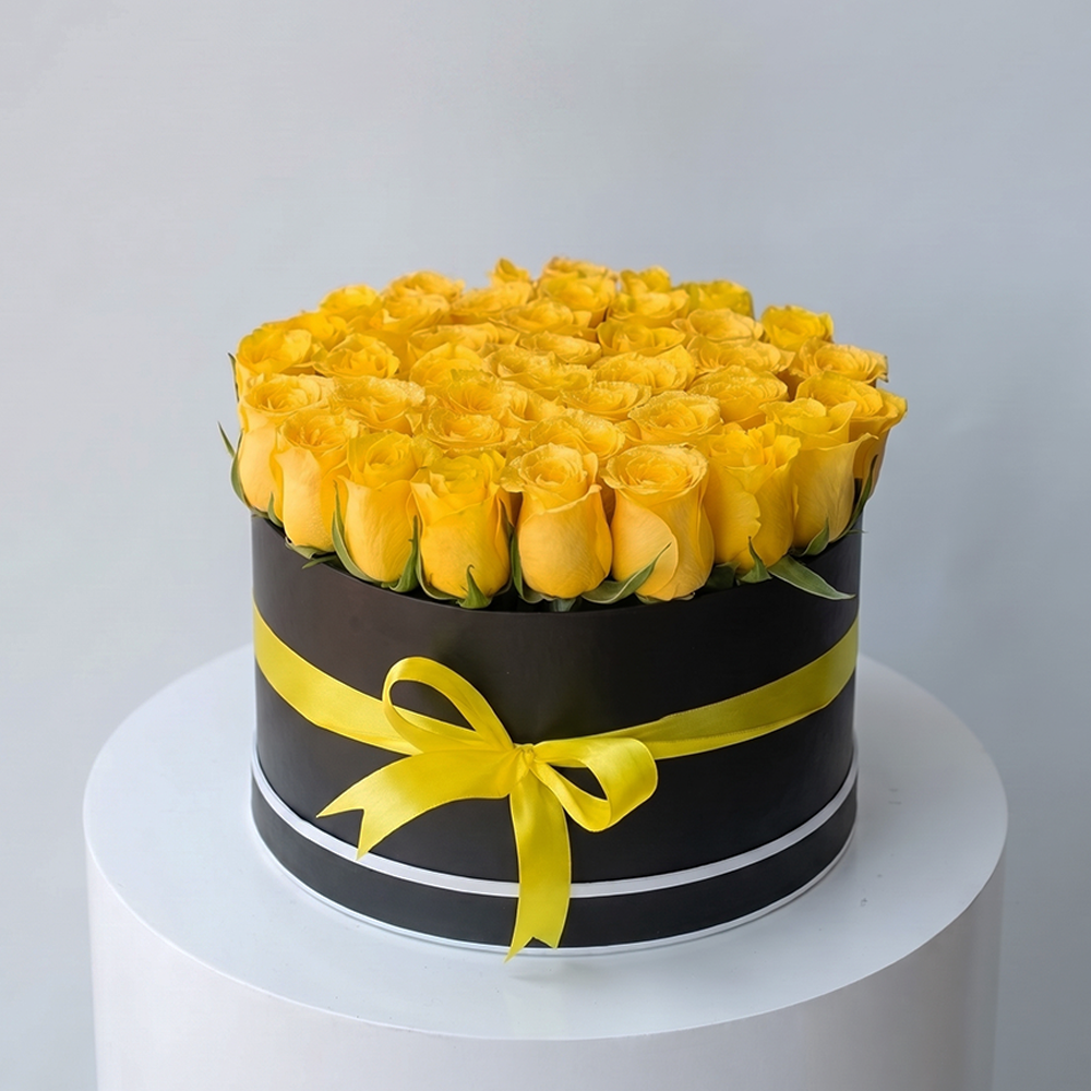 Yellow Roses in Box