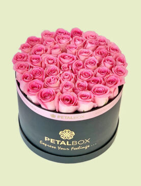 40 Pink Roses Box
