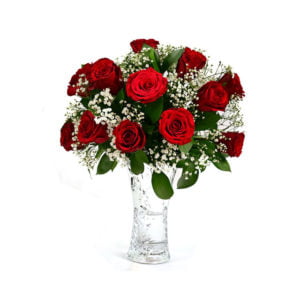 Anniversary-Roses-with-Vase