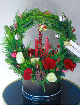 Christmas Flower Box Arrangement