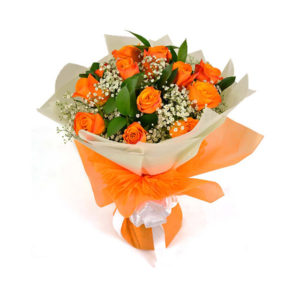 Orange-Roses-Bouquet