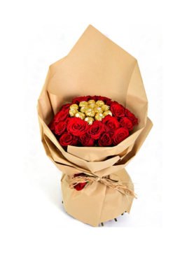 Roses with Chocolate Bouquet