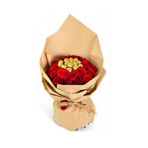 Roses-with-Chocolate-Bouquet