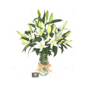 White-Lilies-Vase-Arrangement