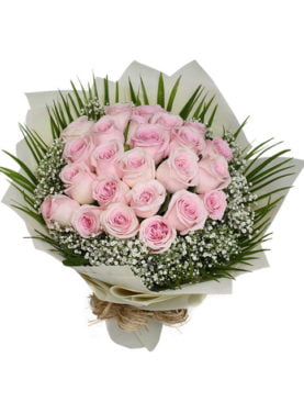 Passionate Pink Roses Bouquet