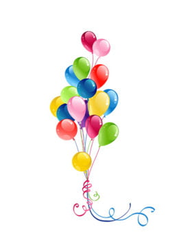 Colorful Balloon Bunch