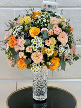 Delightful Flowers with Vase
