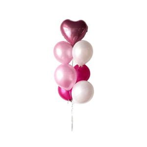 Foil-Balloon-Pink-white-Bunch