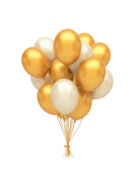 Gold and Silver Balloons