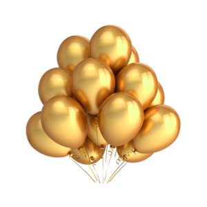 Golden-Color-Balloon-Bunch