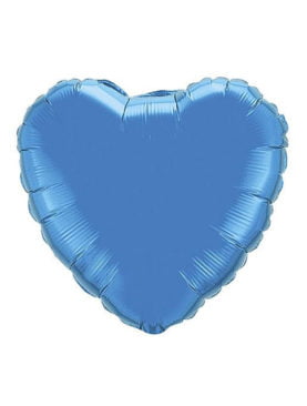 Blue Heart Foil Balloon