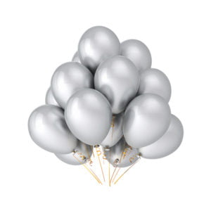 Silver-Color-balloon-bunch