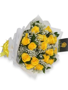 Attractive Yellow Roses Bouquet