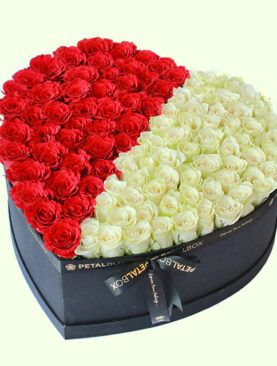 Delight Roses Heart Box