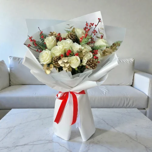 Lovely Christmas Flower Bouquet