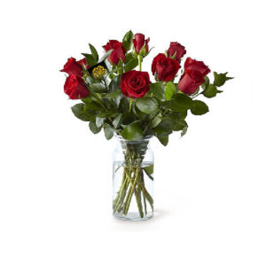 Dozen-Roses-Vase-Arrangement