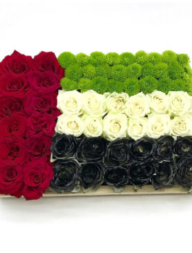 UAE National Day Floral Flag