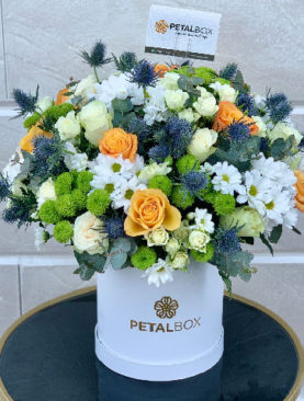 Blooming Flowers Hat Box