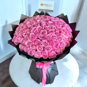 100-Pink-Roses-Bouquet