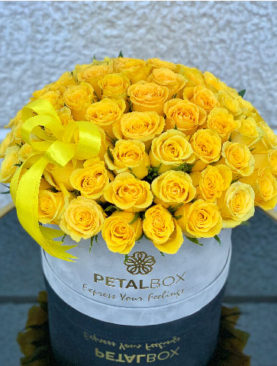 Yellow Roses Luxury Box