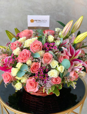 Luxurious Mixed Flower Basket