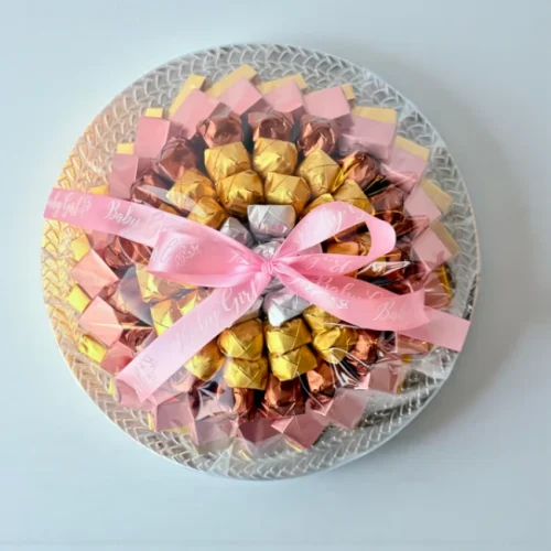 Baby Girl Chocolate Tray