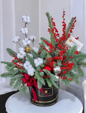 Christmas Ilex Flower Box