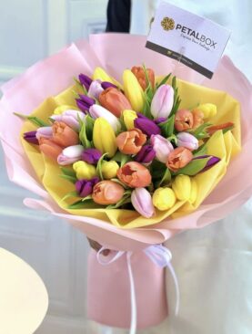 Multicolor Tulips Bouquet