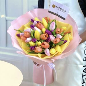 Multicolor Tulips Bouquet