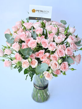 Pink Baby Roses Vase